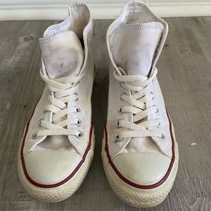 White Hightop Converse